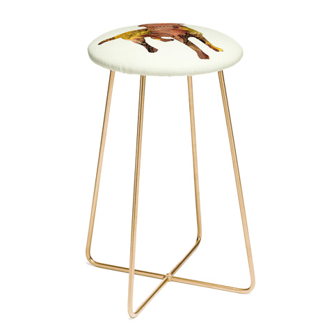 Iveta Abolina Brown Lab Counter Stool
