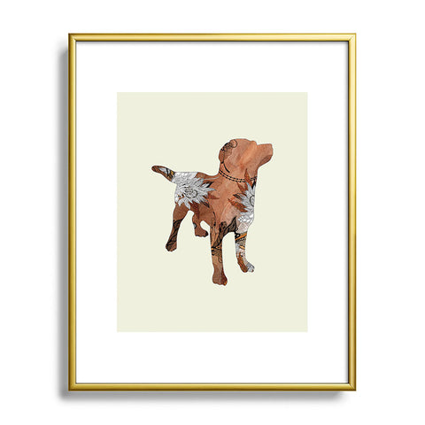 Iveta Abolina Brown Lab Metal Framed Art Print