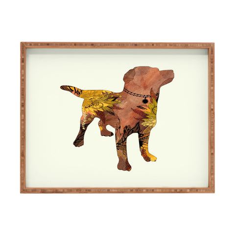 Iveta Abolina Brown Lab Rectangular Tray