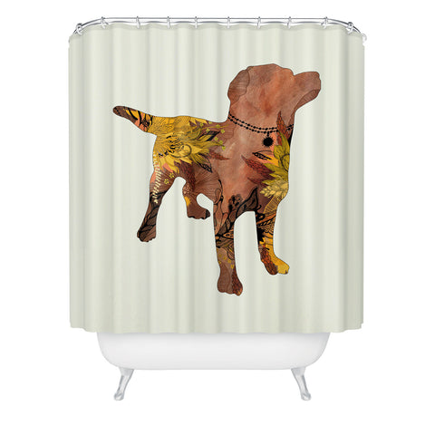 Iveta Abolina Brown Lab Shower Curtain