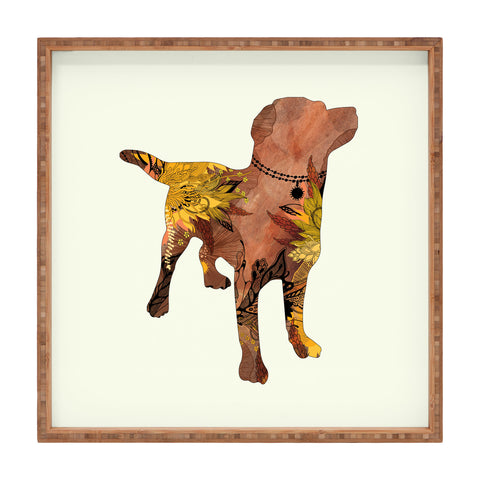 Iveta Abolina Brown Lab Square Tray