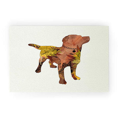 Iveta Abolina Brown Lab Welcome Mat