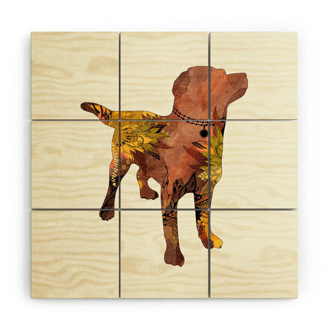 Iveta Abolina Brown Lab Wood Wall Mural