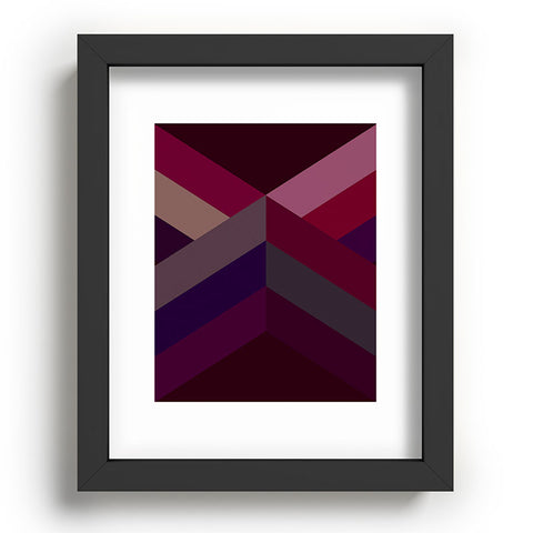 Iveta Abolina Burgundy Crossroads Recessed Framing Rectangle