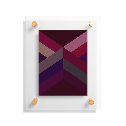 Iveta Abolina Burgundy Crossroads Floating Acrylic Print