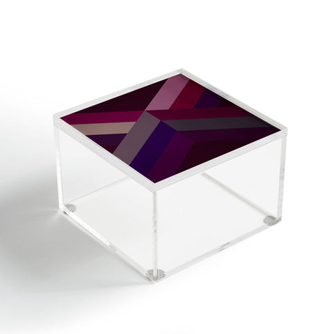 Iveta Abolina Burgundy Crossroads Acrylic Box