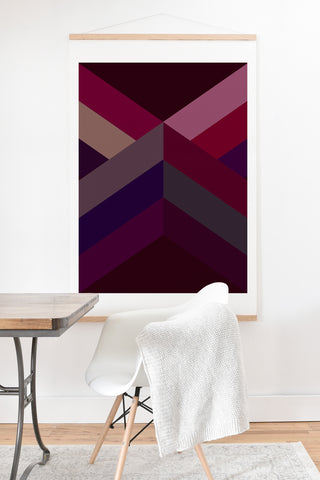 Iveta Abolina Burgundy Crossroads Art Print And Hanger