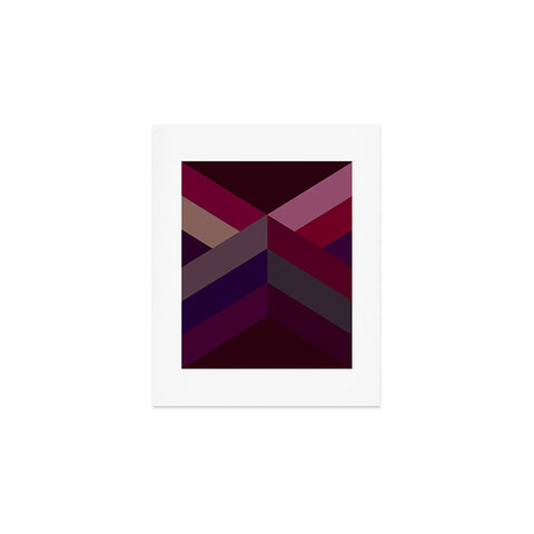 Iveta Abolina Burgundy Crossroads Art Print