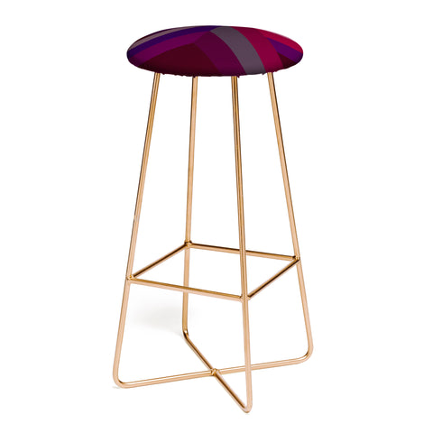 Iveta Abolina Burgundy Crossroads Bar Stool