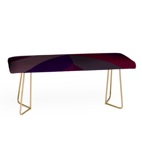 Iveta Abolina Burgundy Crossroads Bench