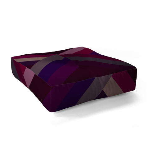 Iveta Abolina Burgundy Crossroads Floor Pillow Square