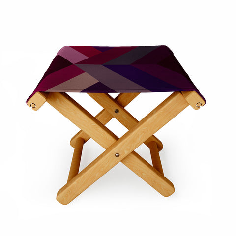 Iveta Abolina Burgundy Crossroads Folding Stool