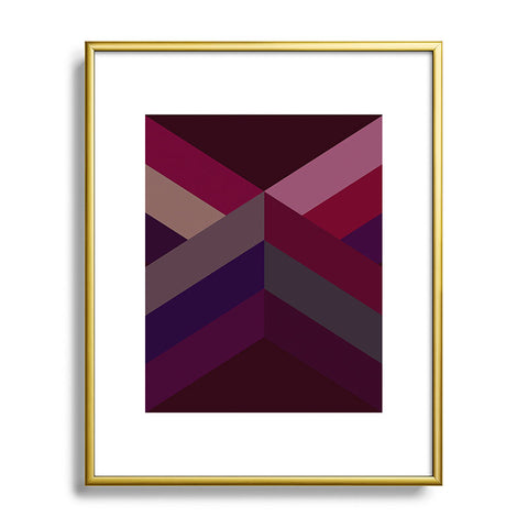 Iveta Abolina Burgundy Crossroads Metal Framed Art Print