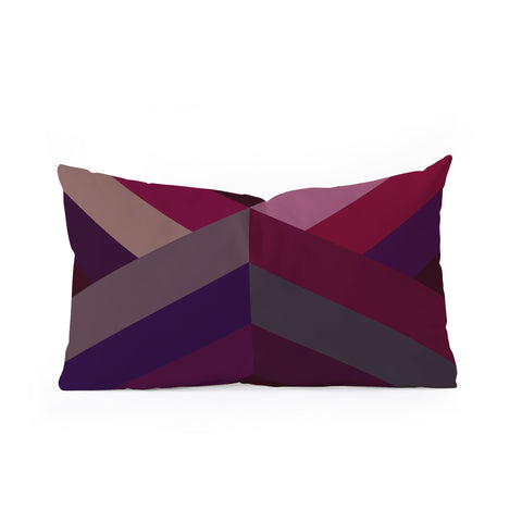 Iveta Abolina Burgundy Crossroads Oblong Throw Pillow