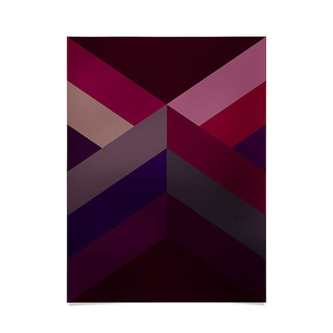 Iveta Abolina Burgundy Crossroads Poster