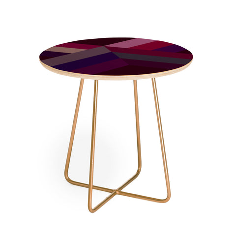 Iveta Abolina Burgundy Crossroads Round Side Table