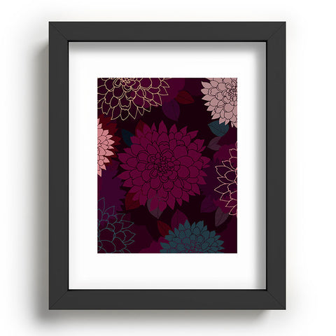 Iveta Abolina Burgundy Rose Recessed Framing Rectangle