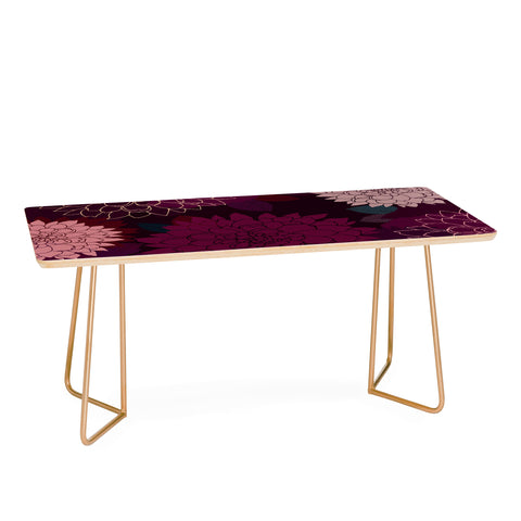 Iveta Abolina Burgundy Rose Coffee Table