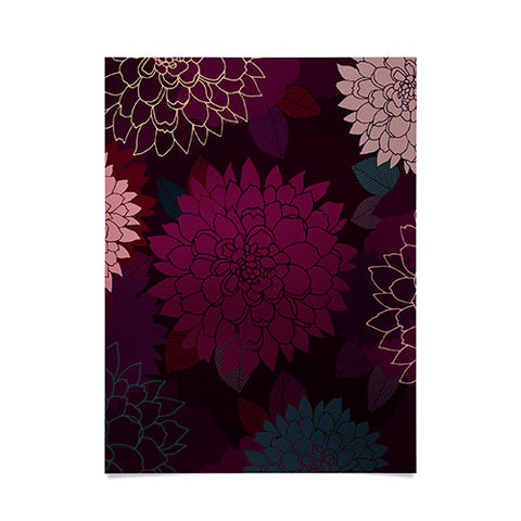 Iveta Abolina Burgundy Rose Poster