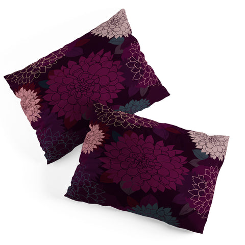 Iveta Abolina Burgundy Rose Pillow Shams