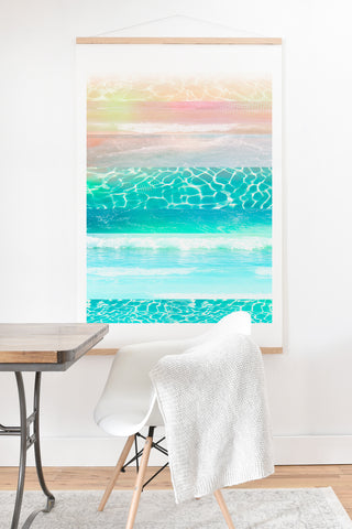 Iveta Abolina By The Poolside I Art Print And Hanger