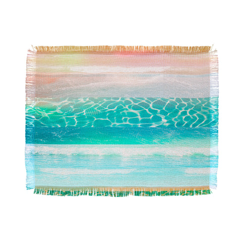 Iveta Abolina By The Poolside I Throw Blanket