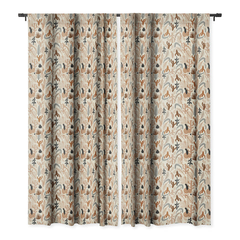 Iveta Abolina Cactaceae Cream Blackout Window Curtain