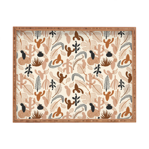 Iveta Abolina Cactaceae Cream Rectangular Tray