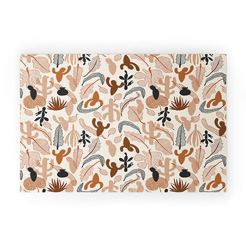Iveta Abolina Cactaceae Cream Welcome Mat