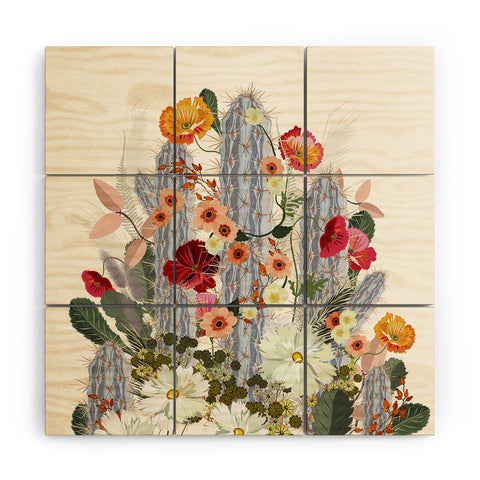 Iveta Abolina Cacti Deja Wood Wall Mural