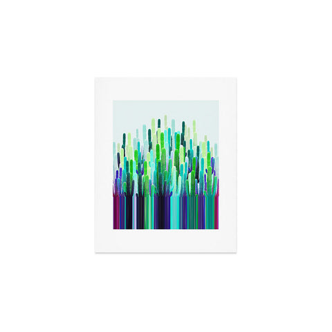Iveta Abolina Cacti Stripe Art Print