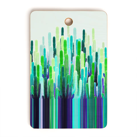 Iveta Abolina Cacti Stripe Cutting Board Rectangle