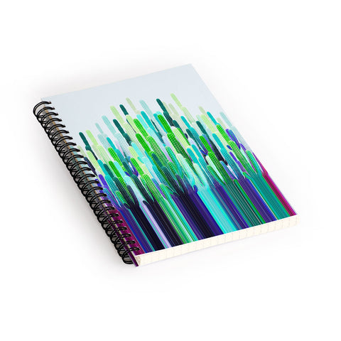 Iveta Abolina Cacti Stripe Spiral Notebook