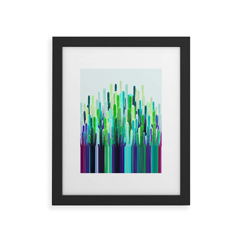 Iveta Abolina Cacti Stripe Framed Art Print
