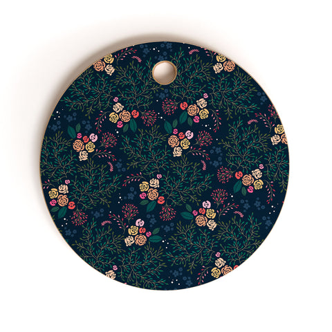Iveta Abolina Camellia Garden Cutting Board Round