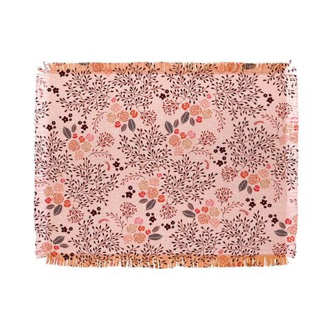 Iveta Abolina Camellia Garden II Throw Blanket