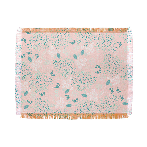 Iveta Abolina Camellia Garden III Throw Blanket