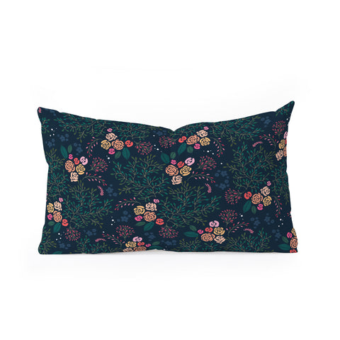 Iveta Abolina Camellia Garden Oblong Throw Pillow