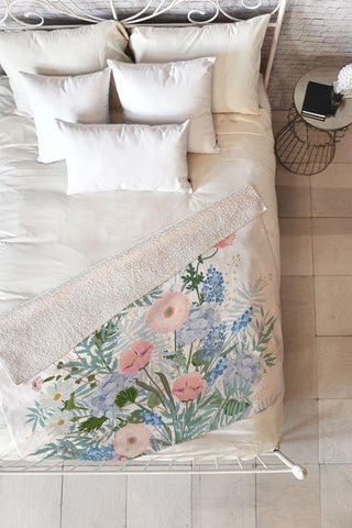 Iveta Abolina Camille Fleece Throw Blanket