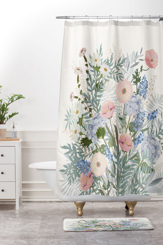 Iveta Abolina Camille Shower Curtain And Mat