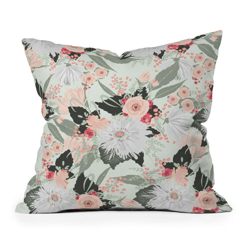 Iveta Abolina Carmella Creme Throw Pillow