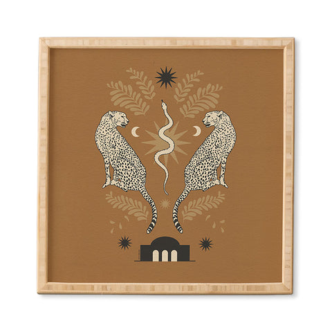 Iveta Abolina Celestial Cheetah Sisters Framed Wall Art