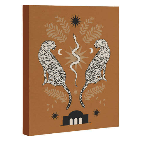 Iveta Abolina Celestial Cheetah Sisters Art Canvas