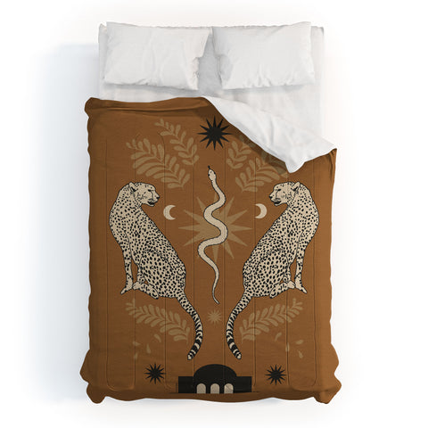 Iveta Abolina Celestial Cheetah Sisters Comforter