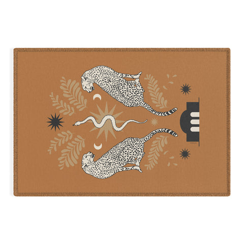 Iveta Abolina Celestial Cheetah Sisters Outdoor Rug