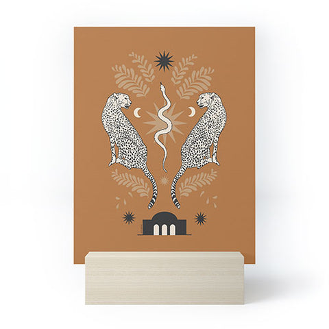 Iveta Abolina Celestial Cheetah Sisters Mini Art Print