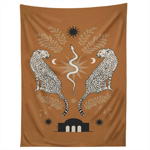 Iveta Abolina Celestial Cheetah Sisters Tapestry
