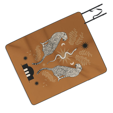 Iveta Abolina Celestial Cheetah Sisters Picnic Blanket
