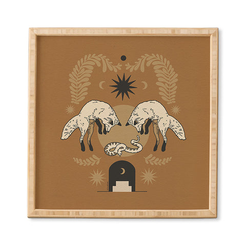 Iveta Abolina Celestial Fox Sisters Framed Wall Art