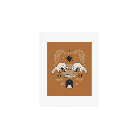 Iveta Abolina Celestial Fox Sisters Art Print